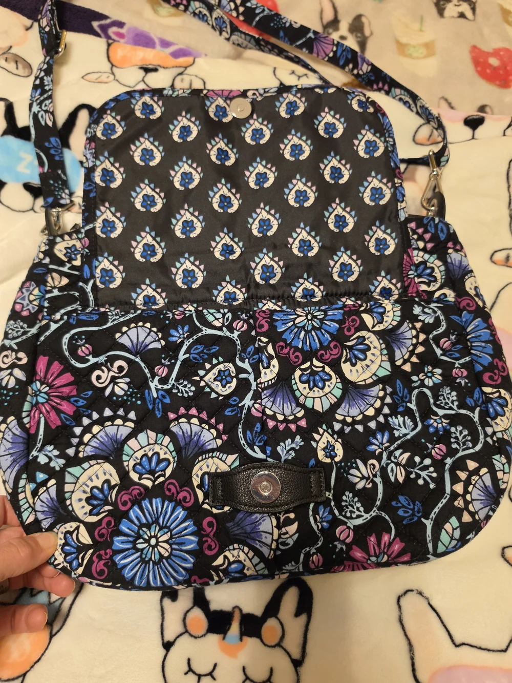 Vera Bradley Carson Shoulder Bag with Wallet In Bramble